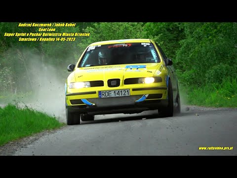 Andrzej Kaczmarek/Jakub Kubat -Seat Leon-Super Sprint o Puchar Burmistrza Miasta Brzostek 14-05-2023