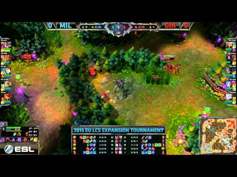 Millenium vs Giants EU LCS expansion tournament Bo3 Game 1 | MIL vs GIA