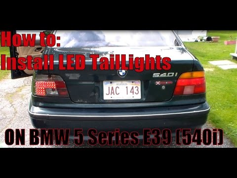 How to : Install BMW 5 series  LED tail Lights (E39)