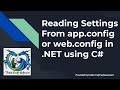 How To Read App Config Settings In NET Applications With C