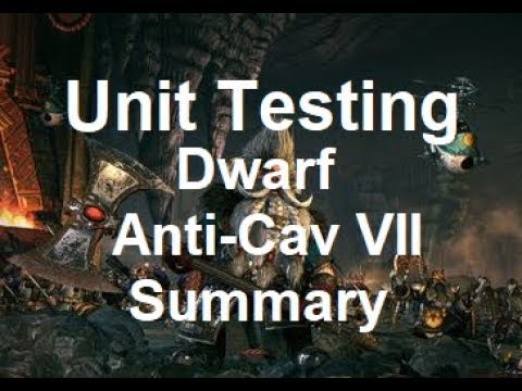 Dwarf Anti Cav Testing - Summary and Discussion