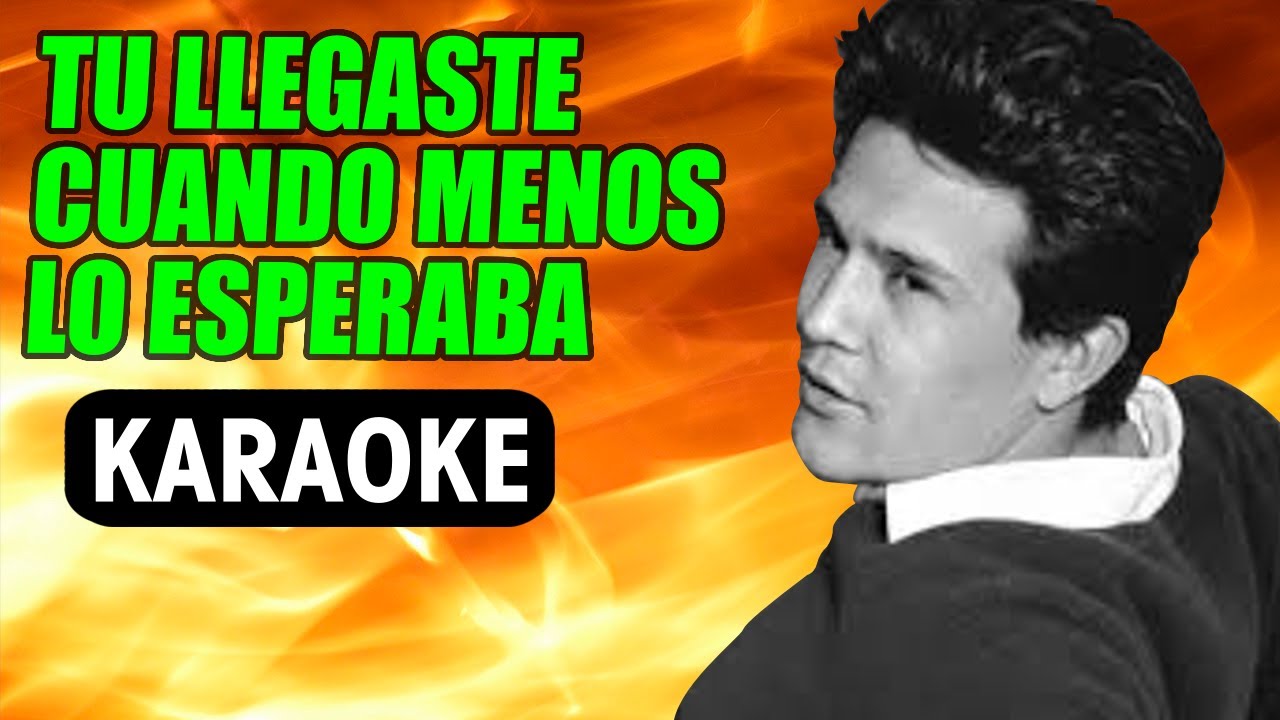 Tu Llegaste Cuando Menos Lo Esperaba