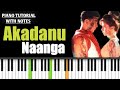 Akadanu Naanga Song Indian Piano Cover With Notes