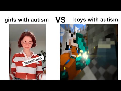 Girls with Autism vs Boys with Autism (Minecraft Edition)