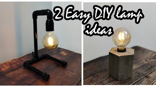 How to make easy table lamp  2 Easy Diy lamp ideas