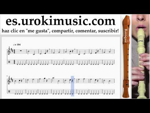 Tutorial de flauta dulce B. Jonas Blue - Mama Clases Notas Parte#1 um-i927