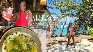 BIRTHDAY TRAVEL VLOG | TRIP TO CARTAGENA COLOMBIA #palenque #Rosarioisland #tipsyuponarrival