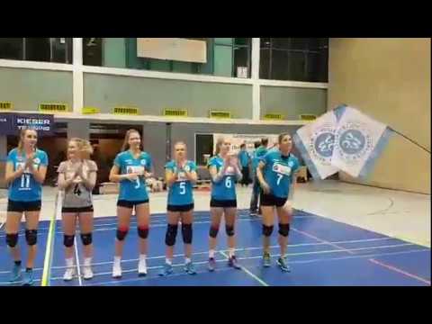 Einlaufen der VC Wiesbaden II Mannschaft (18.11.17)