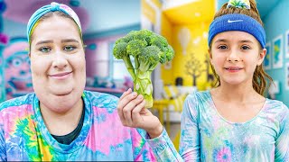 Ruby and Bonnie Healthy vs. Unhealthy Food Challenge - Stay Strong, Eat Smart