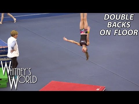Double Backs on Floor | Whitney Bjerken Gymnastics