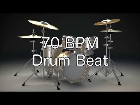 70 BPM Shuffle Drum Beat for Musical Practice