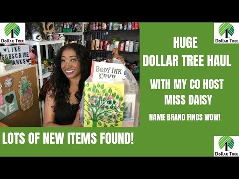 HUGE DOLLAR TREE 🌳 HAUL WITH MY CO HOST MS. DAISY~LOTS OF AWESOME NEW FINDS~MUST SEE Video