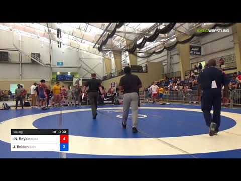 2018 UWW Cadet And U23 Nationals/U23 Greco-Roman 130 Round Of 16 - Nicholas Boykin (Sunk) Vs. Juwa