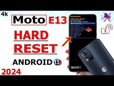Motorola E13 hard reset 👍