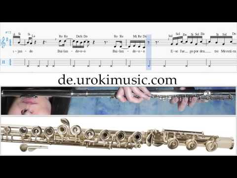 Flöte Lernen Enrique Iglesias Bailando Noten Flötenunterricht Schule Lied Lehrer Klasse Unterricht M