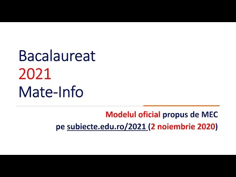 BAC 2021 Mate Info Model oficial
