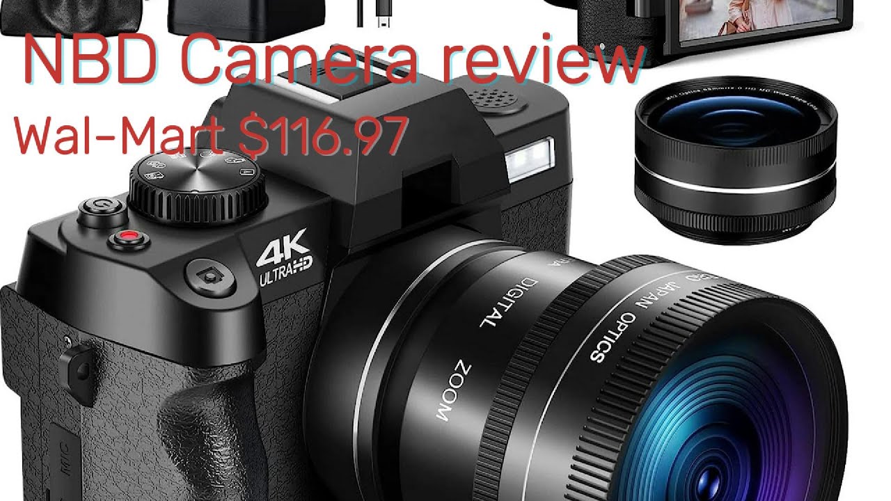 Unsponsored review the NBD 4K Camera from Walmart.com. $116.96. unboxing, footage, features.