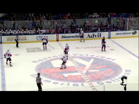 Patrick Wiercioch 1st NHL goal 2-2 Mar 3 2013 Ottawa Senators vs NY Islanders NHL Hockey