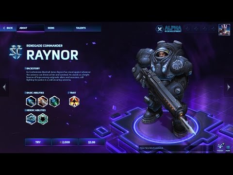 Heroes of the Storm - Antique Raynor Gameplay