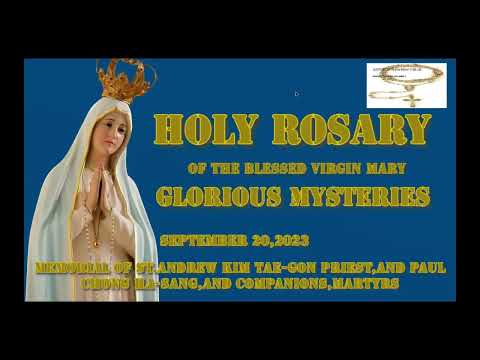 🔴 Rosary Wednesday Glorious  Mysteries of the Rosary September 20 , 2023 🌹Praying Daily🙏🏼