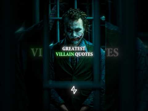 The Deepest Villain Quotes Ever…