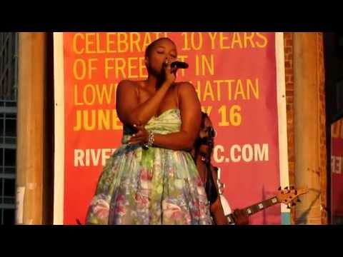 Chrisette Michele, Golden, Rockefeller Park, NYC 6-29-11