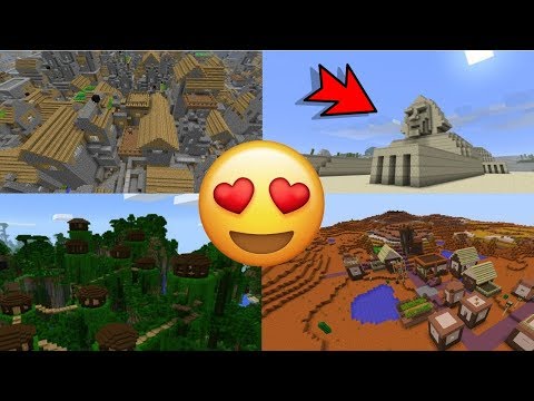 5 SEEDS YOU CAN MAKE IN MINECRAFT!!  PS4/PS3/XBOX ONE/360/WII U/SWITCH/MCPE/PSVTA FR