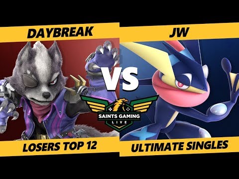 SGL 2019 SSBU - 1L2P | Daybreak (Wolf) Vs. NCG | Jw (Greninja) Smash Ultimate Tournament L. Top 12