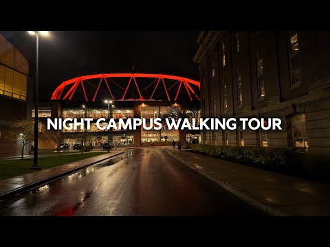 Night Campus Walking Tour | Syracuse University After Dark ASMR