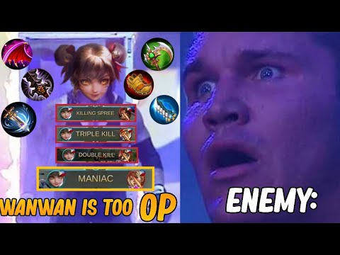 Wanwan is too OP | 7 minutes Maniac | SOLO MYTHIC RANK | MOBILE LEGENDS