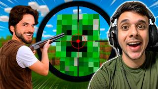 REACT JAZZGHOST - MINECRAFT MAS SÓ POSSO USAR ARMAS !