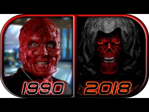EVOLUTION of RED SKULL in Movies Cartoons TV Anime (1966-2018) Avengers Infinity war Red skull scene