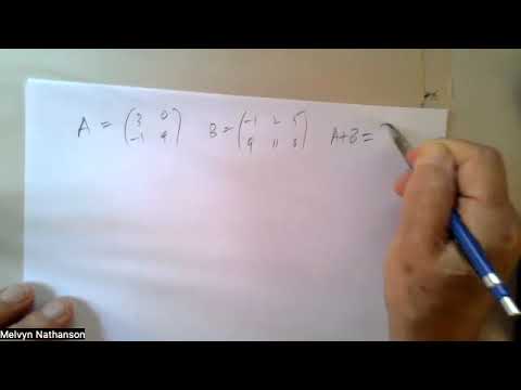 Linear Algebra - Lecture 7 - Fall, 2026