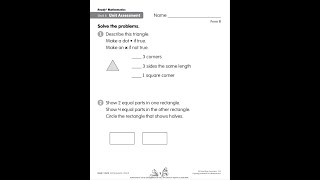 Unit 6 Assessment Form B I-Ready Math