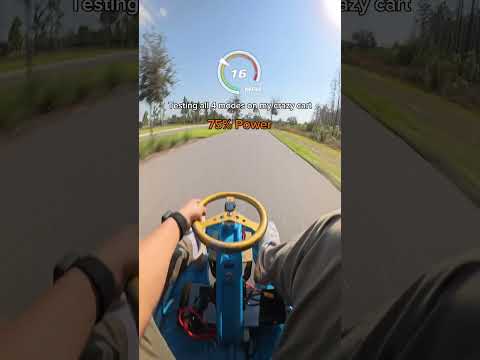 Testing 4 Modes on my Crazy Cart 🏎️