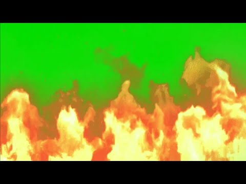 Fire Flame Green screen effect HD footage No Copyright || fire chroma key