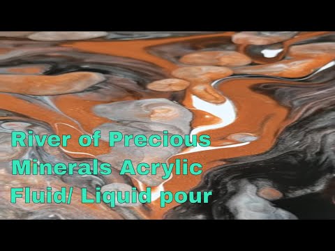 Can you find the bulldog in the acrylic fluid liquid pour?