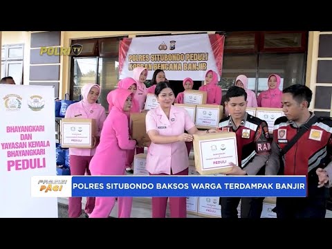 POLRES SITUBONDO BAKSOS WARGA TERDAMPAK BANJIR