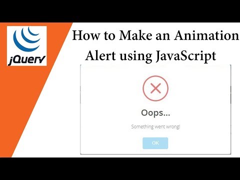 How to Make an Animation Alert using JavaScript  SweetAlert 