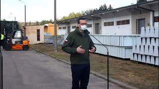 Premier Morawiecki o sprzęcie medycznym. Konferencja w Komorowie