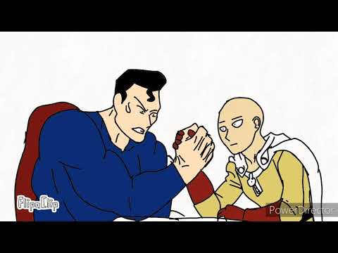 Saitama vs Superman arm wrestling