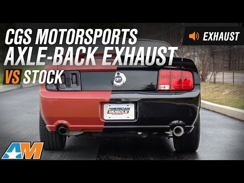 2005-2010 Mustang (GT) CGS Motorsports Axle-Back Exhaust Sound Clip & Install