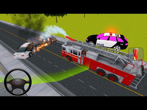 Fire Truck Rescue Simulator 3D - Firefighter 911 Emergency Truck Driver - Android Gameplay