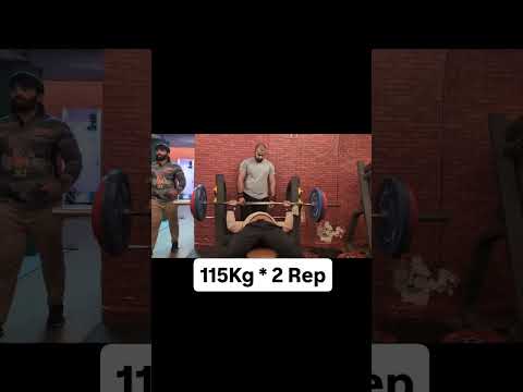 Bench Press: 115 Kg * 2 Rep | 2nd Rep was hell | Trying to resume the consistency in regime
