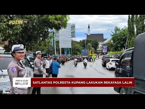 PRESISI UPDATE: SATLANTAS POLRESTA KUPANG KOTA LAKUKAN REKAYASA LALU LINTAS 09/04/2025 (18.00)