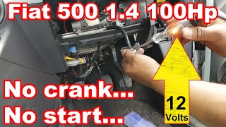 Fiat 500 no crank no start... Fault finding and repair.