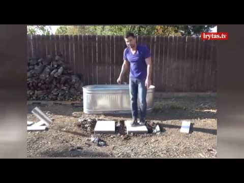 Praktiškas patarimas, kaip tik už 100 eurų pasigaminti puikiai veikiantį vandens kubilą