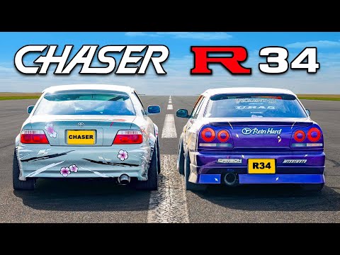 Nissan R34 vs Toyota JZX100: ARRANCONES