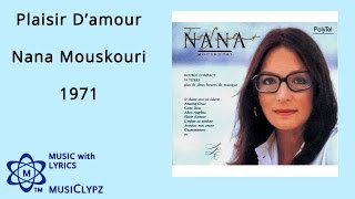 Plaisir D&#39;amour - Nana Mouskouri 1971 HQ Lyrics MusiClypz