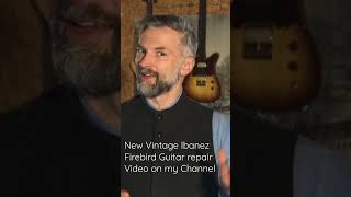 Video thumbnail for Ibanez Firebird Model 2348 Vintage Guitar Repair/Restoration #shorts #video #craft #luthier #skills by Petrek Guitars